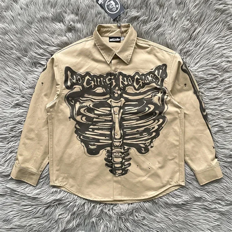 

Мужская и женская рубашка с длинным рукавом, в стиле оверсайз