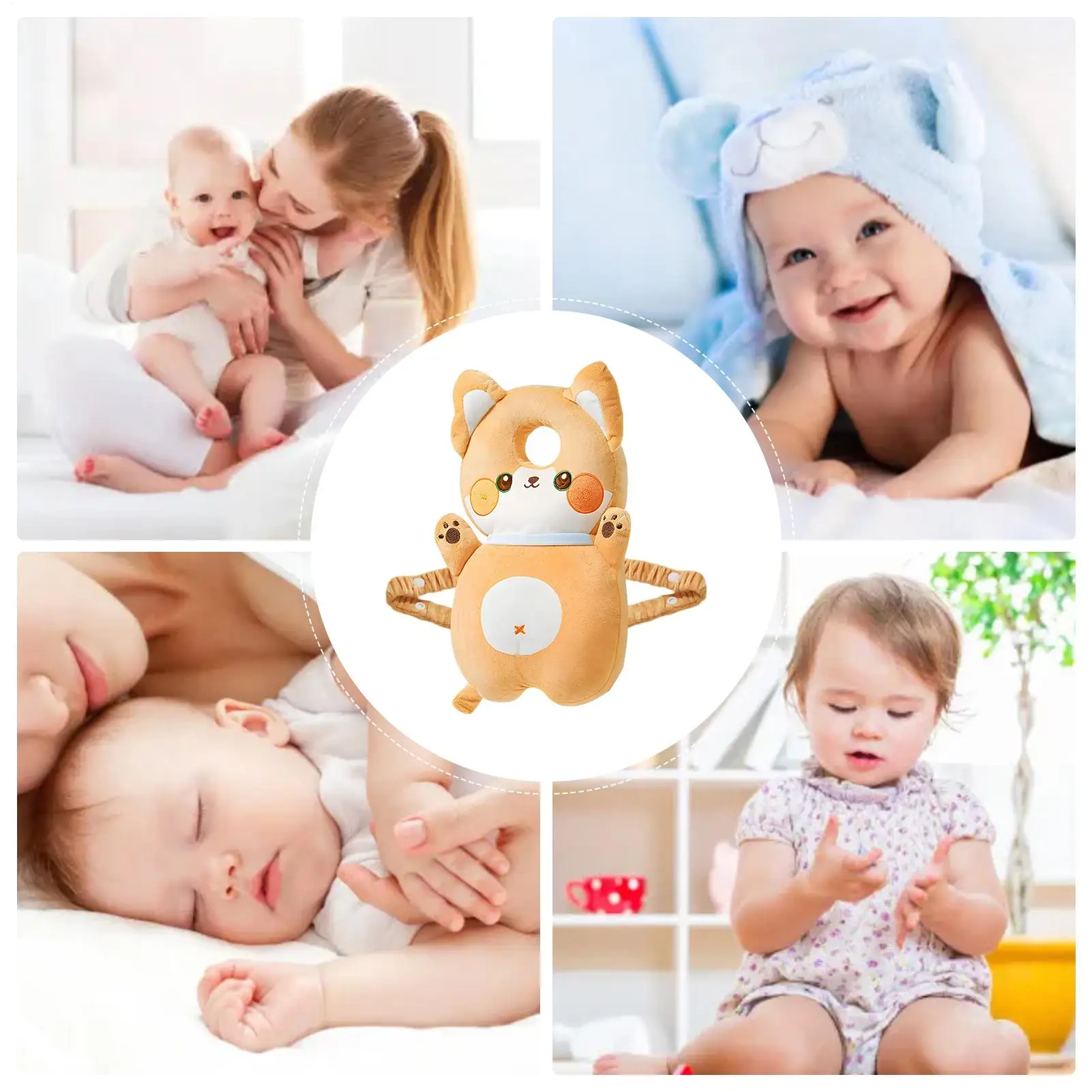 กระเป๋าเป้สะพายหลังสําหรับทารก HEAD Protector หัวป้องกันเบาะสบายน่ารักเด็กวัยหัดเดิน Fall Protector เบาะสําหรับเด็กผู้หญิงเดิน