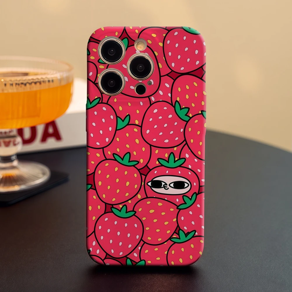 Patrón de estrella juguetona en rayas rosadas IPhone17 imprescindible funda de teléfono para IPhone 17 16 15 14 13 HD funda dura de una sola capa resistente