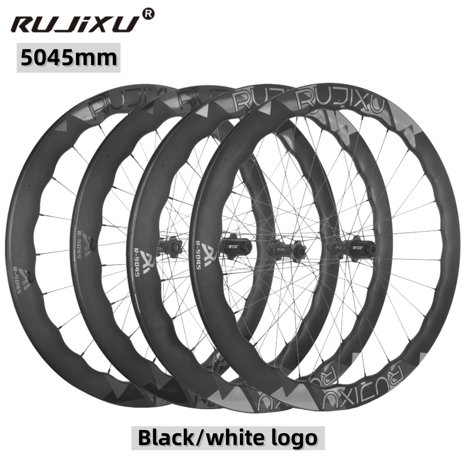 

RUJIXU Сверхлегкая полностью карбоновая комплектация колес для шоссейного велосипеда 5045 мм с дисковым тормозом 36T/45T с трещоткой HUB Clincher/бесмерные велосипедные колеса