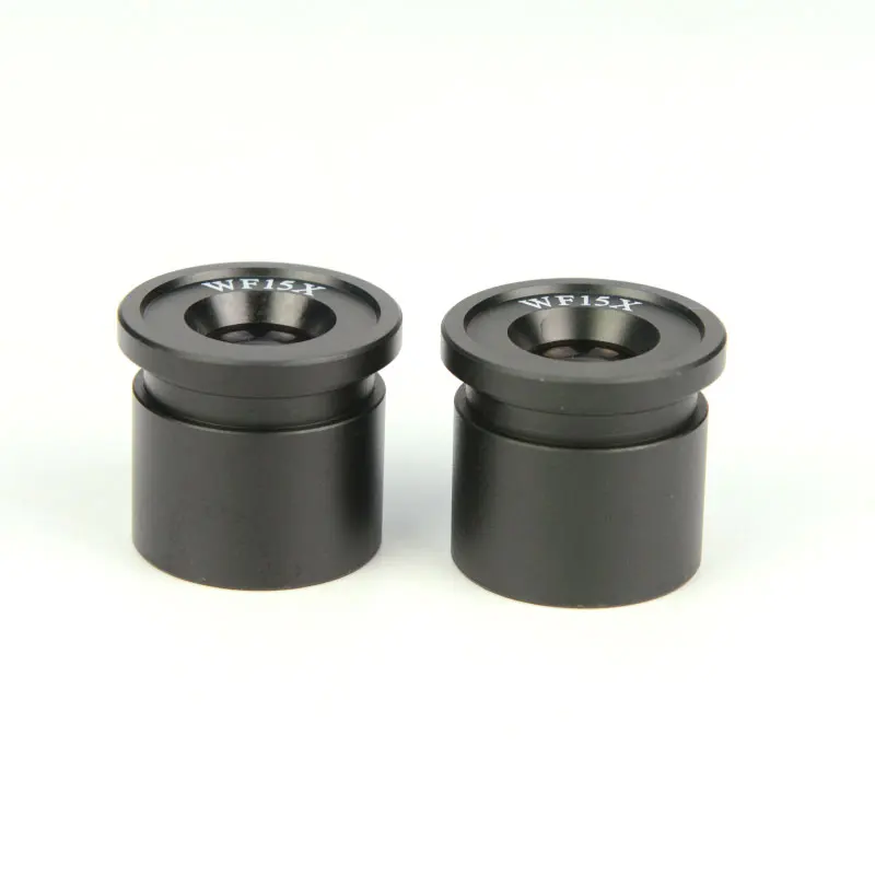 2pcs WF15X Stereo Microscope Eyepiece Microscope Lens Accessories Wide Field Angle Lens Ocular