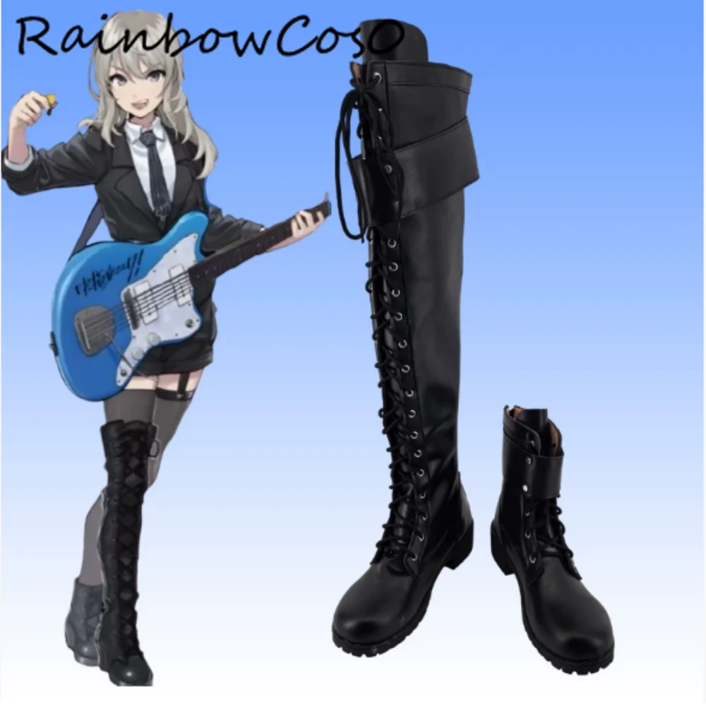 

Kawaragi Momoka GIRLS BAND CRY Обувь для косплея Сапоги Игра Аниме Вечеринка Хэллоуин RainbowCos0 W4896