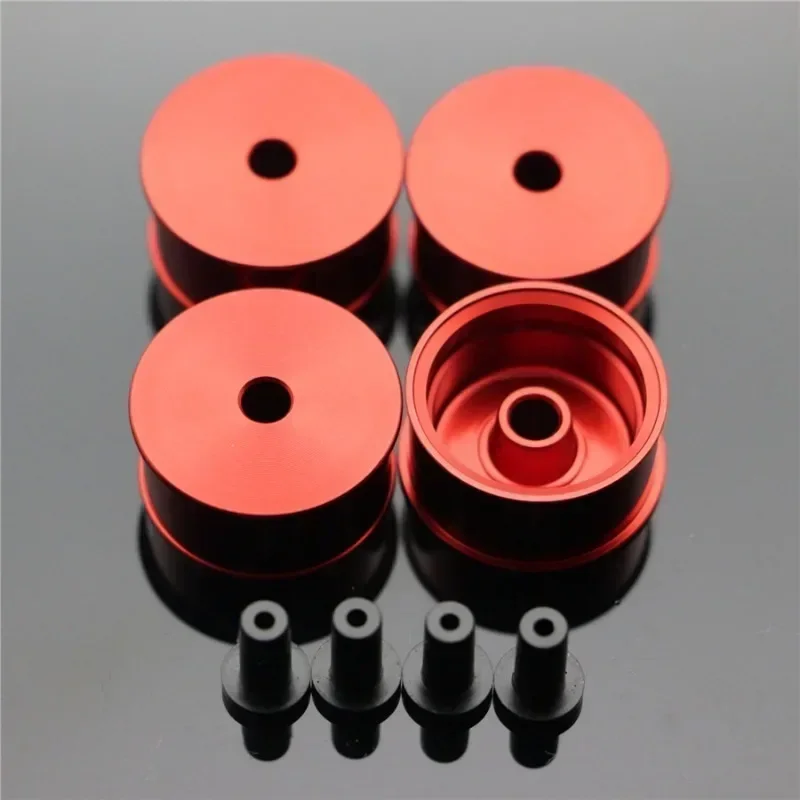 Mini 4WD Self-made Aluminum Alloy Wheels, New Middle Diameter Design with Equal Width Compatible with Tamiya MINI 4WD