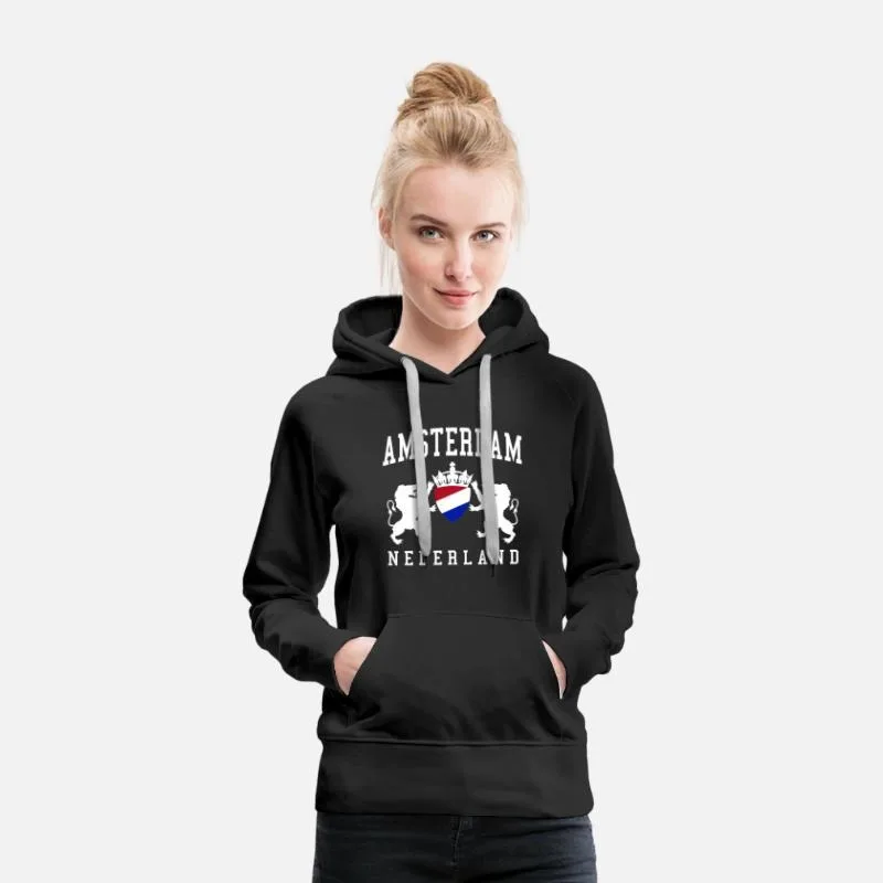 

Amsterdam Netherlands Graphic Cotton Hoodie - Show Your Love for Amsterdam with This Stylish Hoodie New Arrival S-3XL