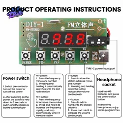 87-108MHz AM/FM DIY Electronic Kits Wireless Stereo FM Radio Receiver Module PCB for DIY Learner Tool