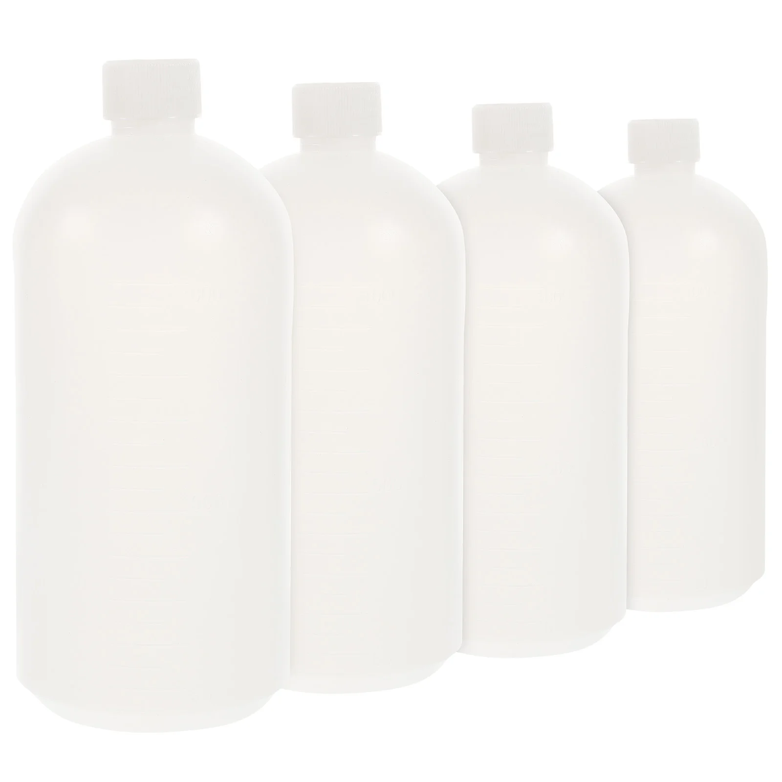 4 Pcs Laboratory Reagent Bottle Liquid Containers Sample Chemical Empty PE Bottles