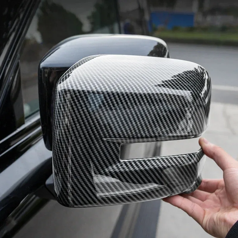 For HAVAL H9 2024-2026 ABS Carbon Fiber Car Side Car Rearview Mirror Cover Trim Exterior Car Accessories