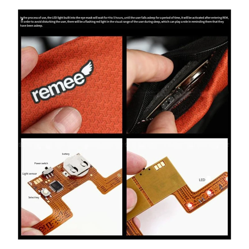 Maska do snu Remee Lucid Dream Smart Sleep Shading 3D Eye Mask DJAS