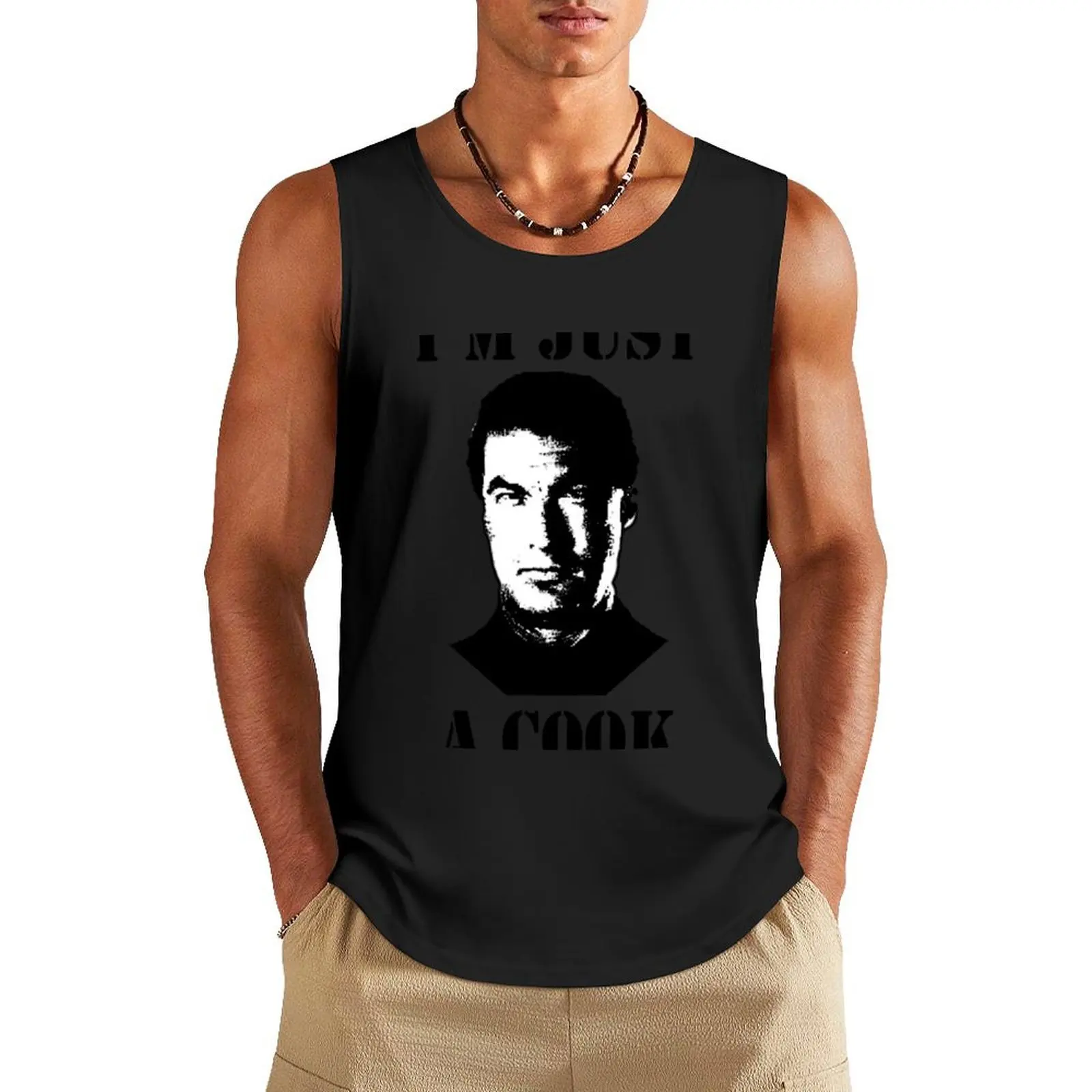 Seagal Just a Cook Tank Top fashion 2024 man bodybuilding vests for men clothing men