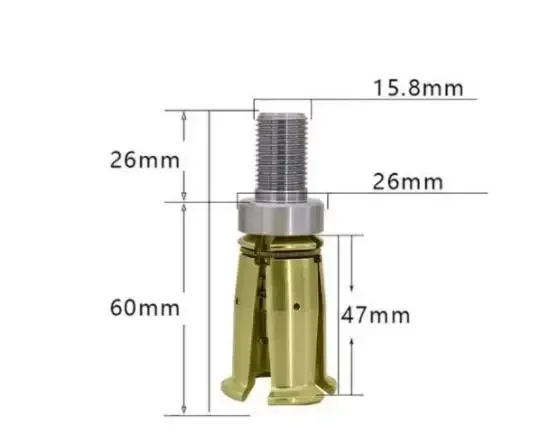 BT30 BT40 45 Degrees Gripper External Internal Threaded Spindle Claw Clamp 4 Petal Pull Claw Tool Milling CNC Machine Center