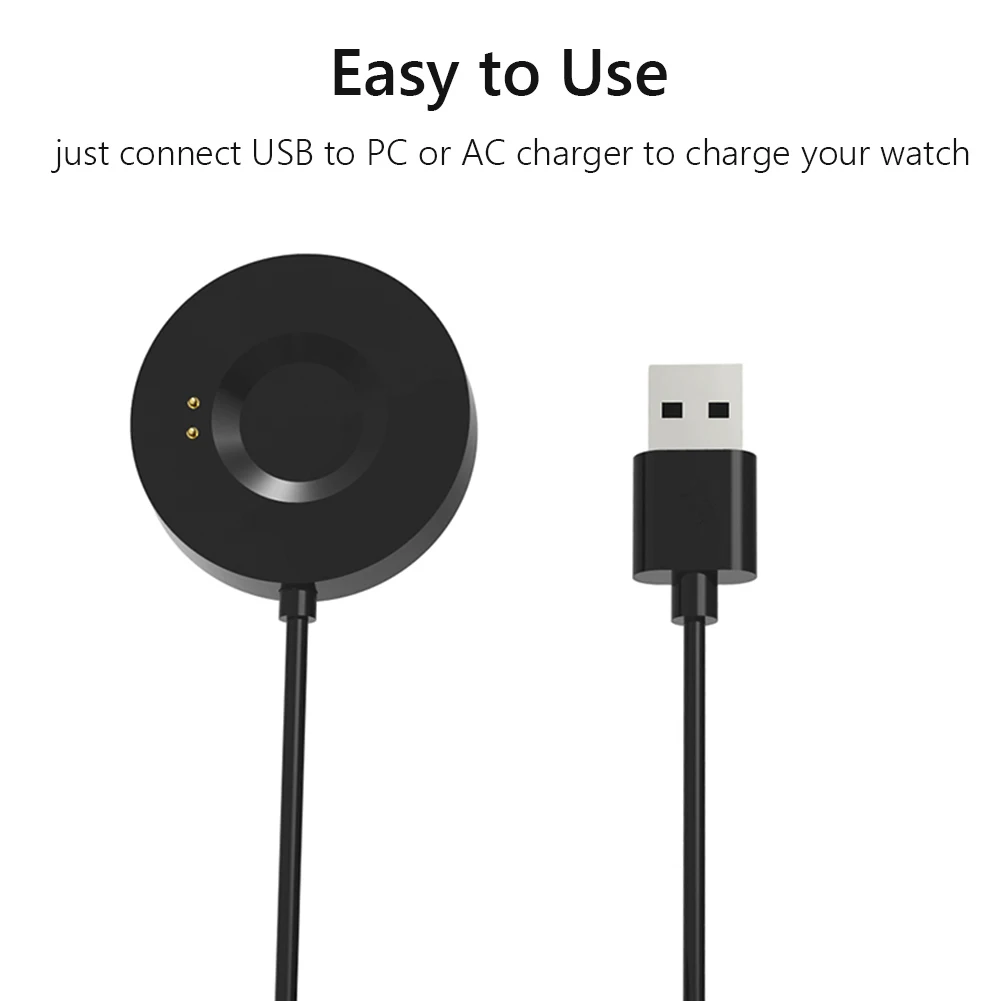 

Магнитный кабель для зарядного устройства для спортивных часов, портативное зарядное устройство, аксессуары для ZTE Watch GT EC24C, провод питания, шнур