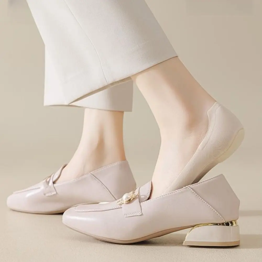 

3Pairs Solid Color Sponge Soles Boat Socks Cotton Anti Slip Invisible Socks Women Sweat Absorption Ice Silk Ankle Socks Summer