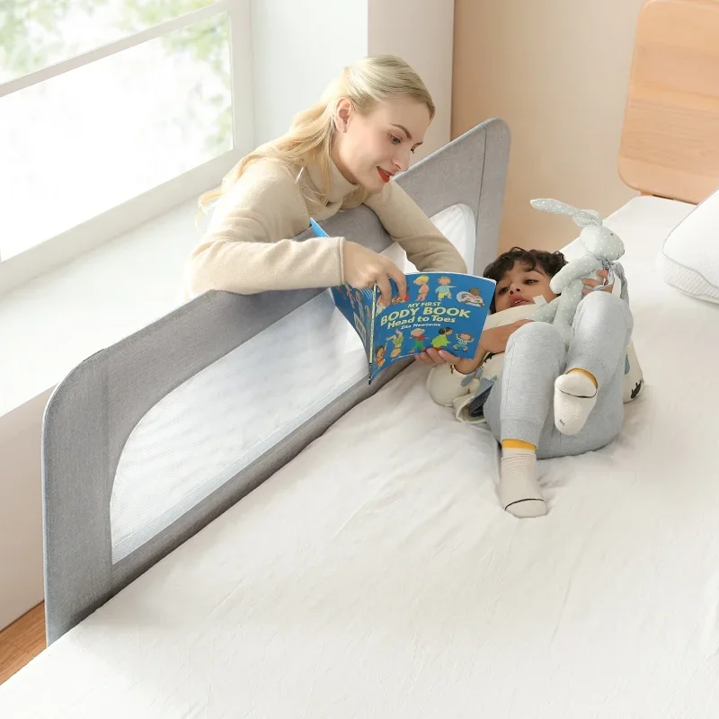 Foldable Safety Bedrail Fence Crib Corner Side Barrier Bed Guards Baby Bed Rails For Toddlers