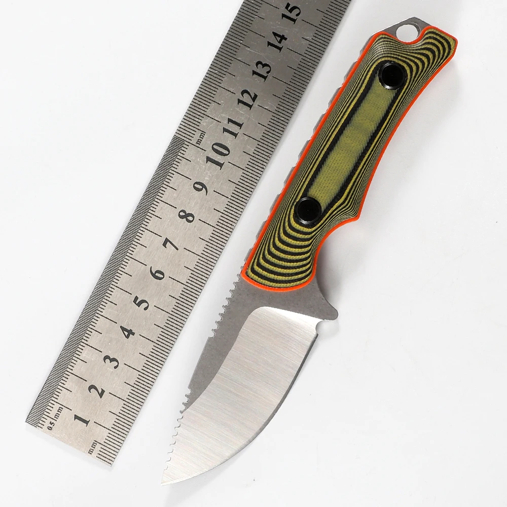 Outdoor Portable Blade Knife, G10 Handle, BM 15017 Partners, Fishing, Survival, Fixed Knife