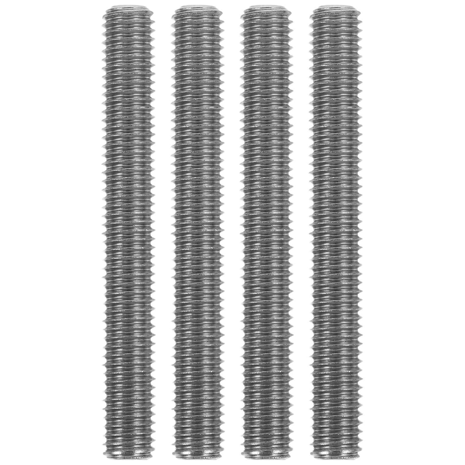 

4 Pcs Stainless Steel Thread Rod Metal Screw Screwed Full Threaded Stud Continuous