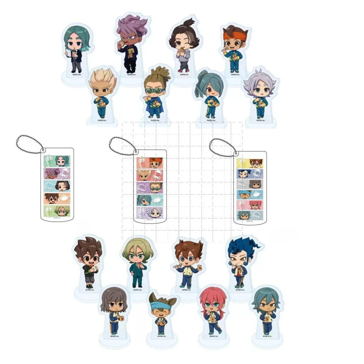 Kidou Yuuto Suzuno Fuusuke Nagumo Haruya Endou Mamoru Acrylic Standing Keychain Anime Toy Figures B