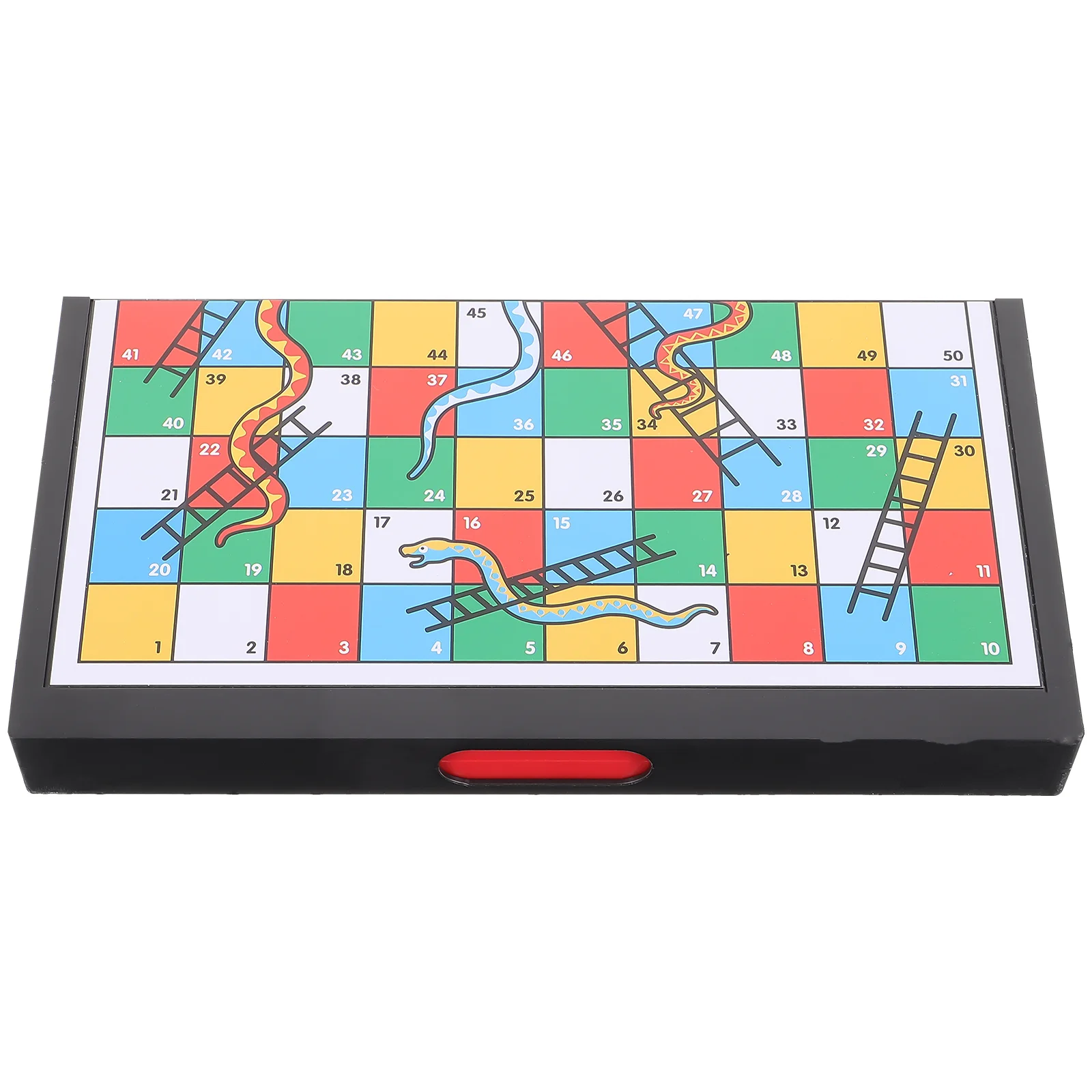 

1Set Snakes Ladders Chess Game Board Premium Material Fine Workmanship Lightweight Portable for Indoor Games Family