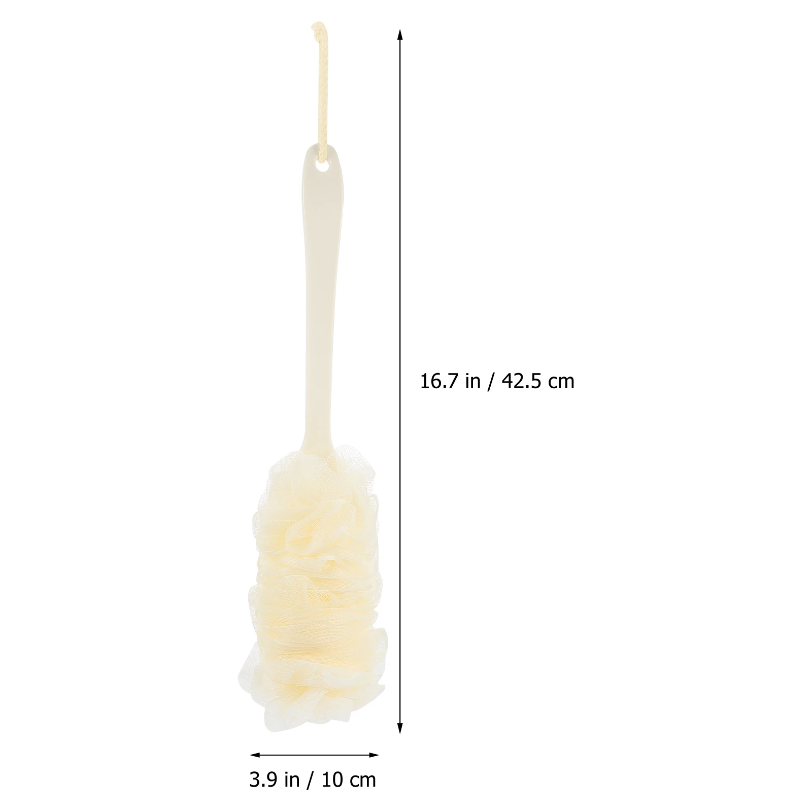 

4pcs Bath Back Brush Set Long Handle Body Scrubber Soft Bristles Shower Bath Ball Mesh Sponge Durable Bathroom Accessories For