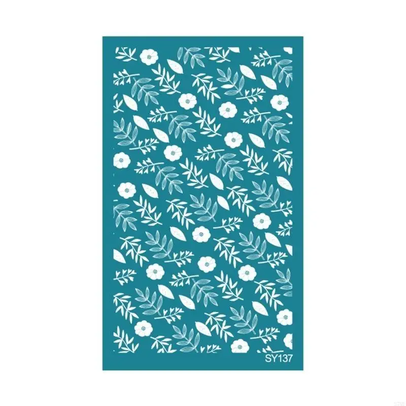 37ME Resuable Silk Screen Stencil for Clay Earring Making Geometric Silkscreen Print Mesh Stencils Craft Print Home Decor
