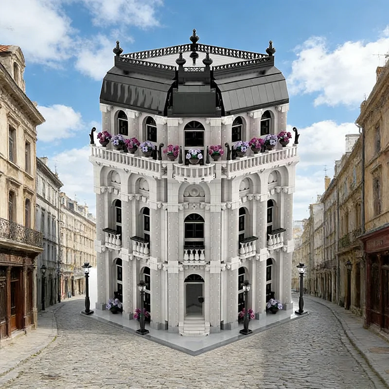 2788 elementów Modułowy Budynek Modułowy Dom MOC Dostosowywane Modułowe Klocki Konstrukcyjne Model dla Dzieci Proste Klocki DIY Zabawka Prezent na Boże Narodzenie