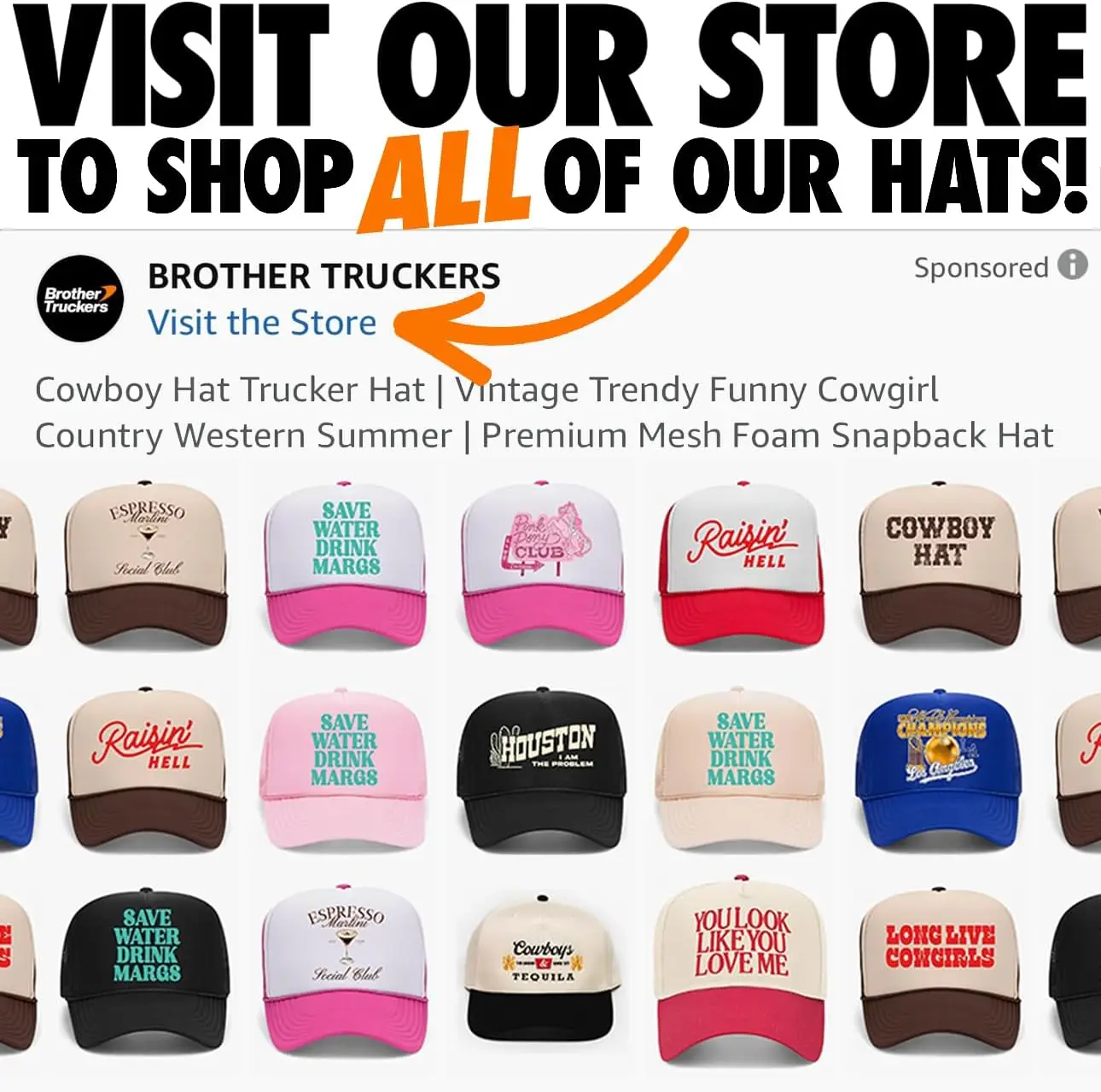 Make Heaven Crowded Vintage Trucker Hat | God Jesus | Premium Snapback Baseball Hat for Men & Women