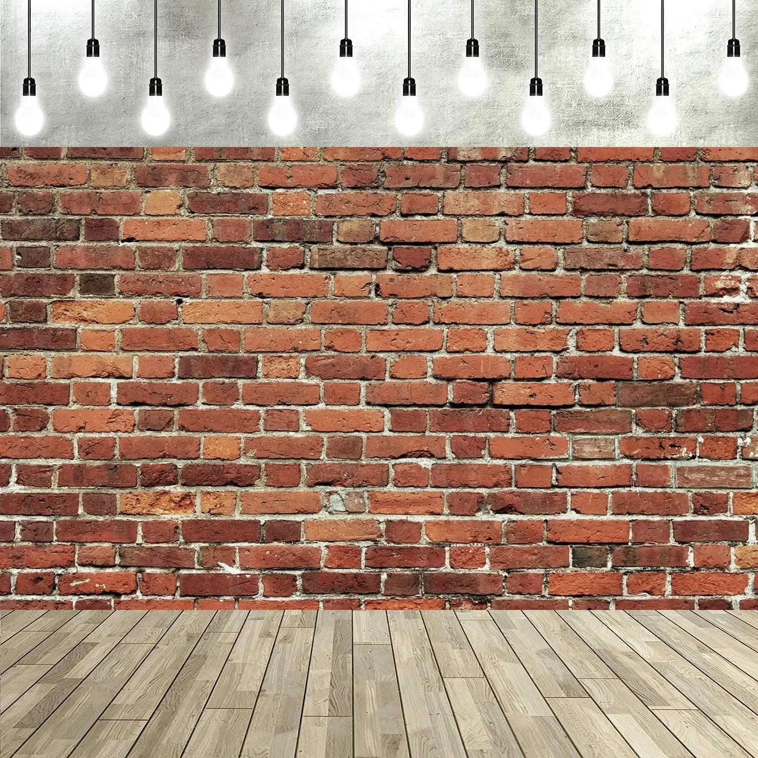 150 * 100CM red brick wall background fabric suitable for birthday parties, outdoor photography, studio photography, background