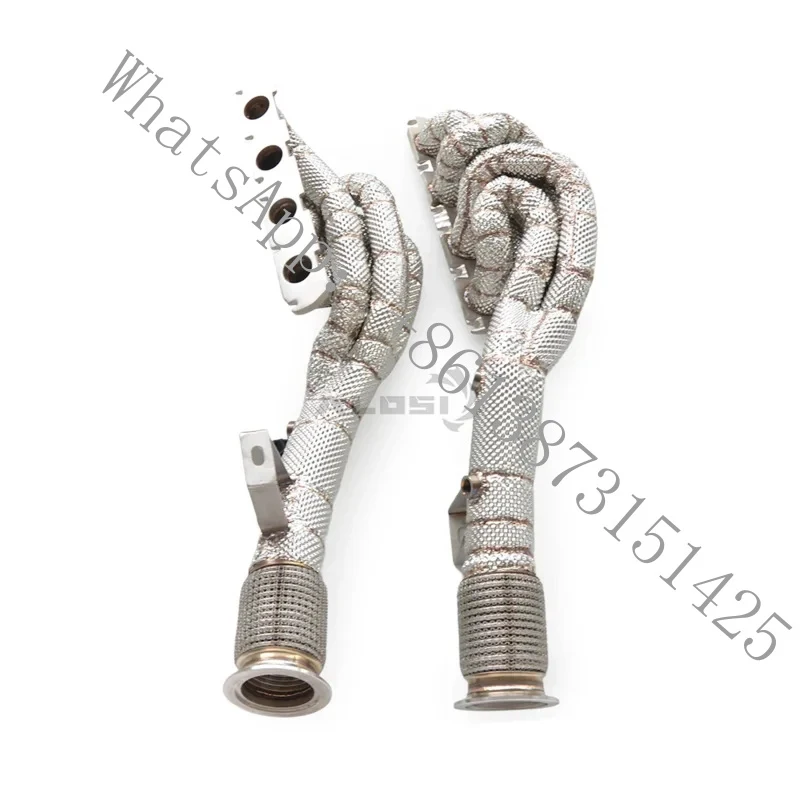 

Suitable high-performance premium exhaust manifold downpipe, suitable R8 4.2L V8, enhances horsepower