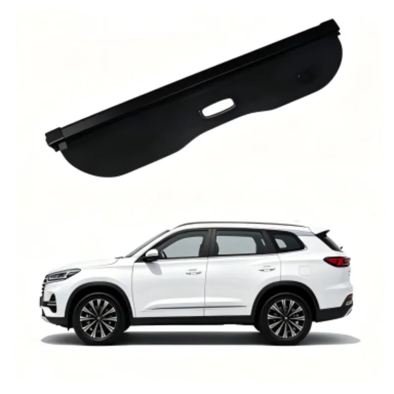 Cargo Cover Trunk Privacy Shade Rear Partition Anti-Theft Retractable Organizer for Chery Tiggo 8L 5-Seater 2024-2025