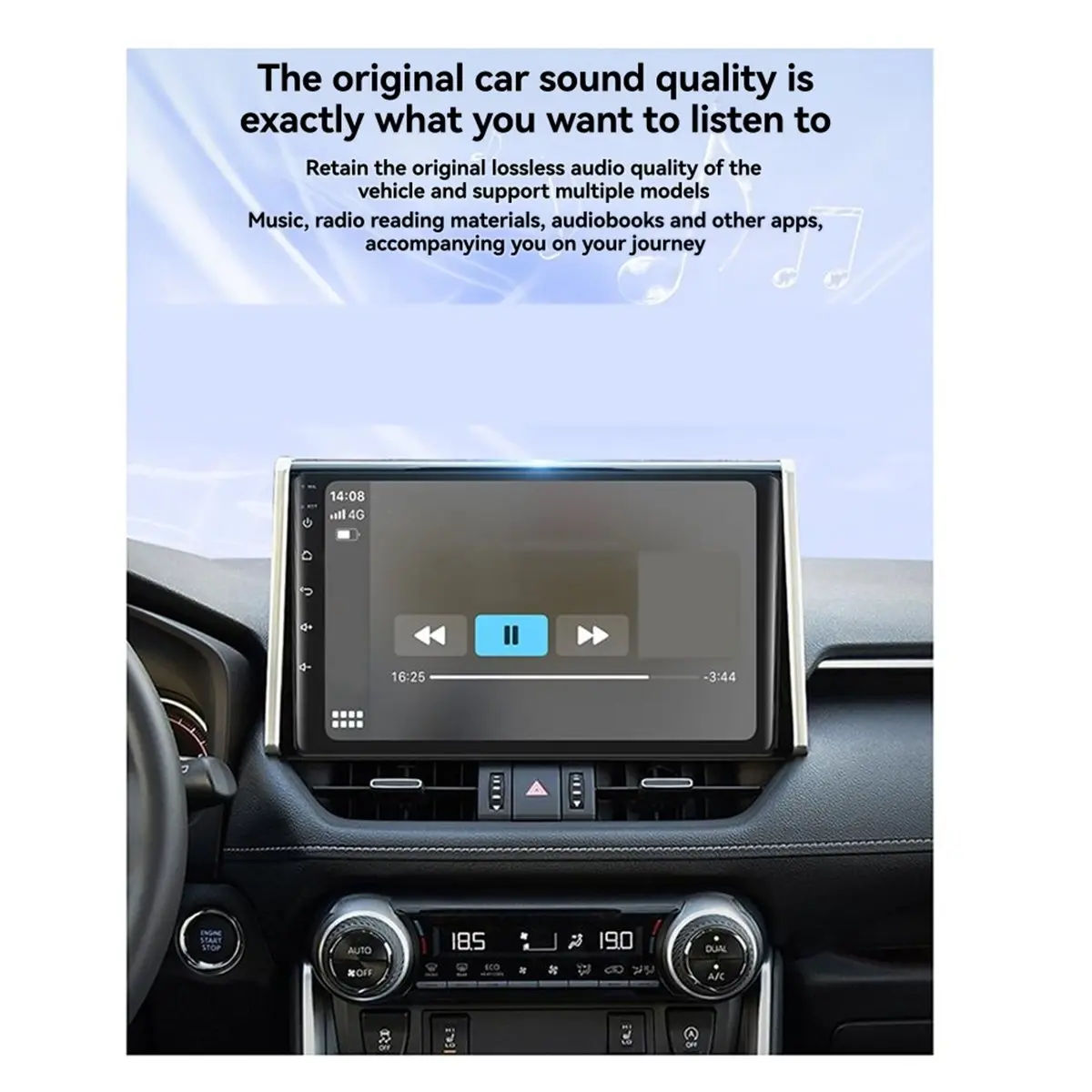 

Беспроводной мини-адаптер Digital Essentials Carplay 2-в-1: Plug & Play с переключателем/беспроводной навигационный интерфейсный блок