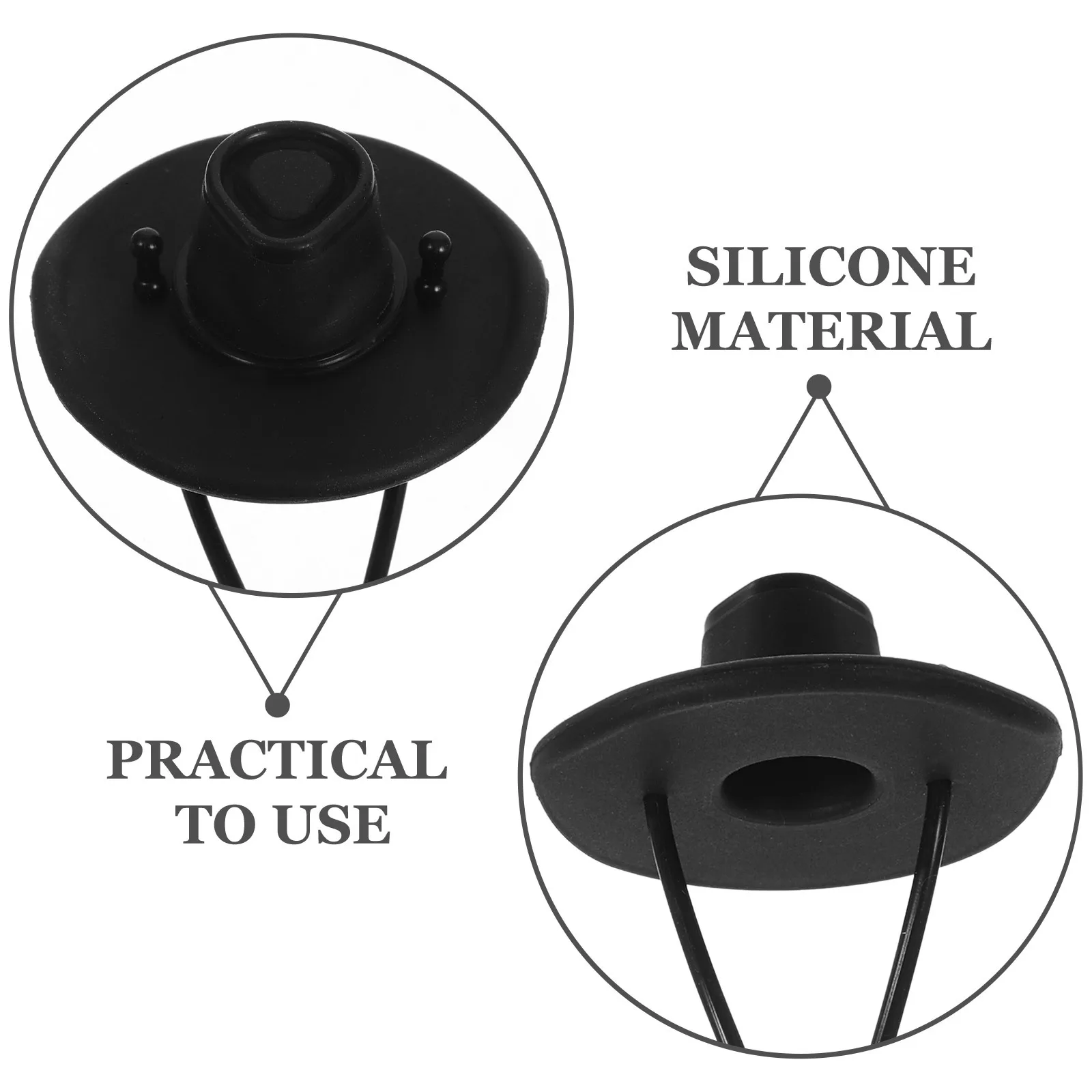 

6pcs Silicone Straw Tips Covers Thickened Protective Caps For Drinking Straws Dustproof Decorative Lids Reusable Lightweight Bar