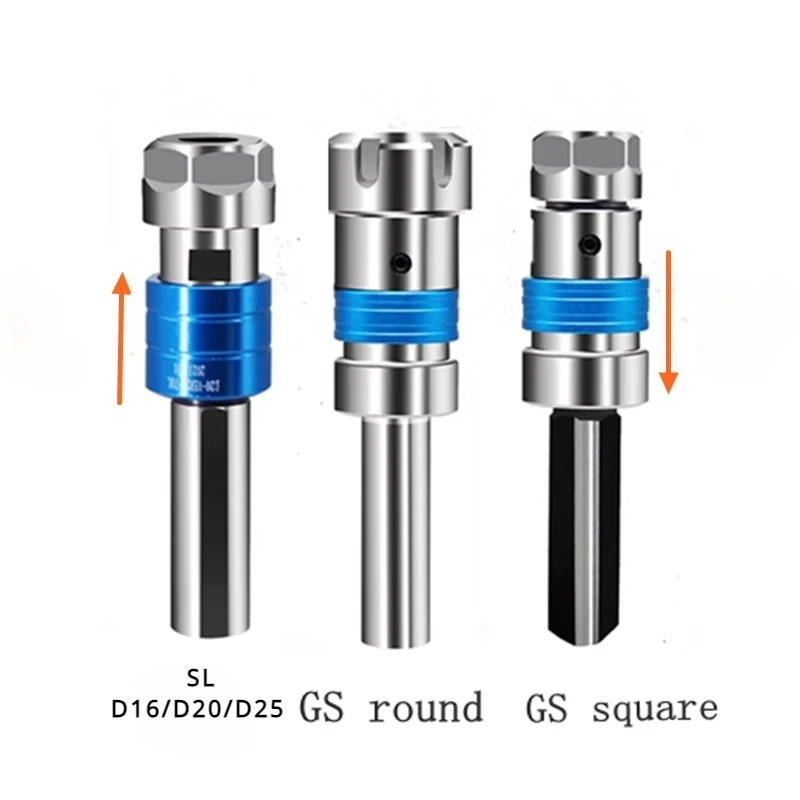 Telescopic tap chuck SL/D20 D25-VER GS-TER20 TER25 TER32 Floating tap chuck for CNC lathe tap overload protection Torque Tapping