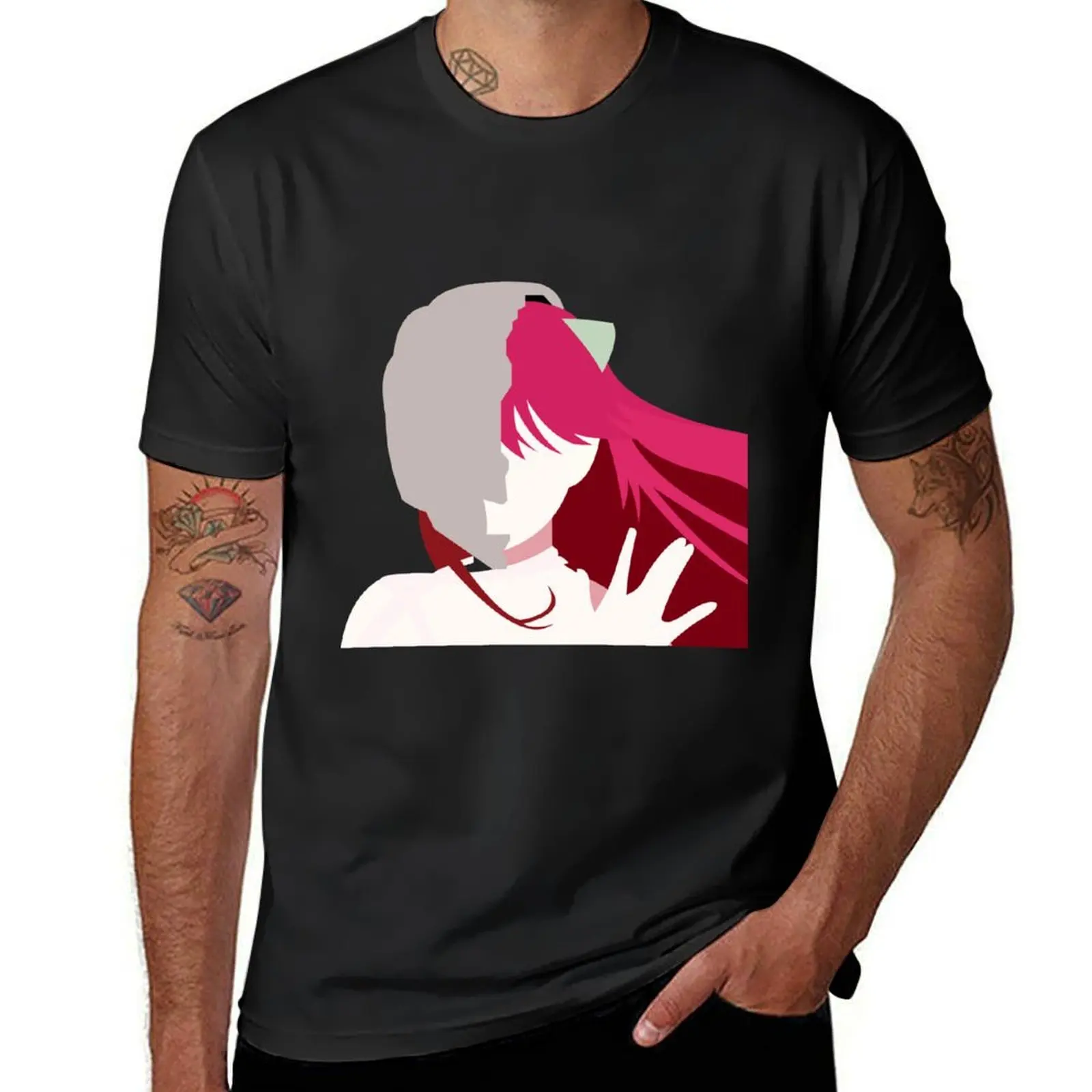 

Elfen Lied - Lucy T-Shirt graphic t shirts anime clothes oversized graphic tee men graphic t shirts