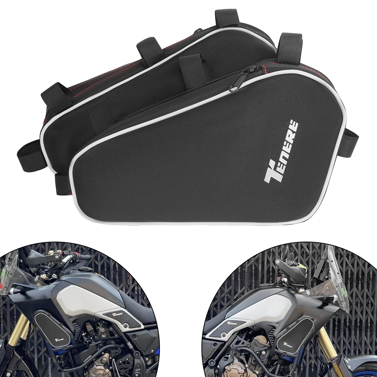 Motorcycle Engine Crash Bars Bag For Yamaha T7 Tenere700 Tenere 700 2019 2020 2021 2022 - Travel Storage Tool Waterproof Bags