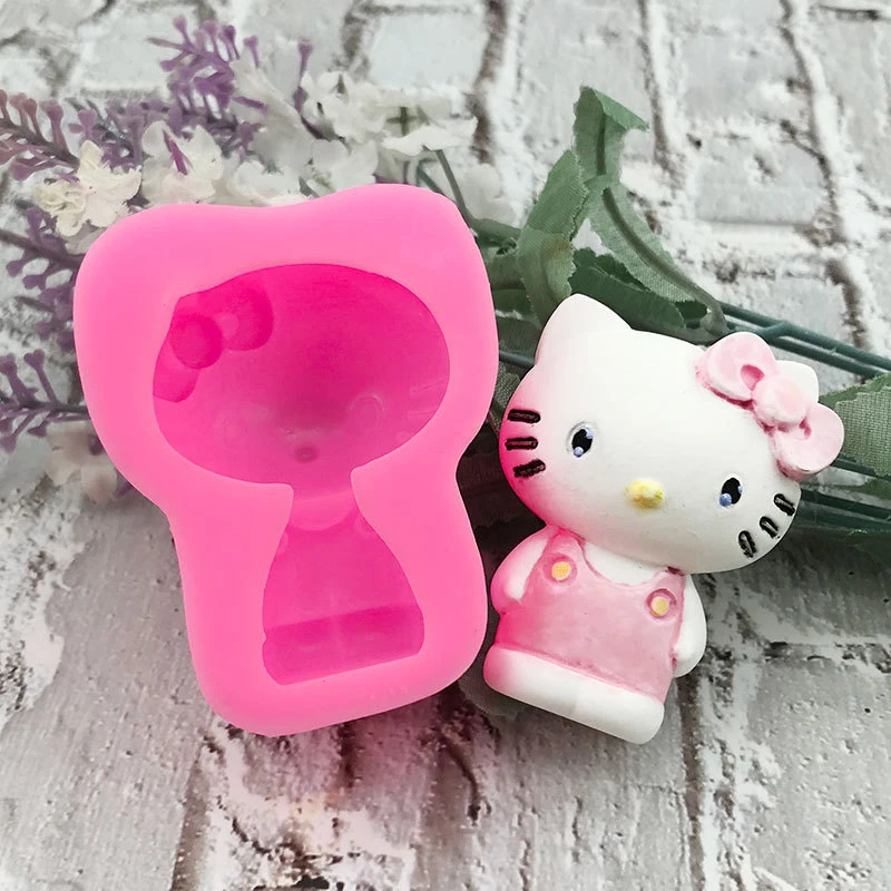 Cartoon Silicone Mold Hello Kitty Cat Melody Aromatherapy DIY Tools Sanrio Cute Gypsum Epoxy Handicraft Cookie Accessories