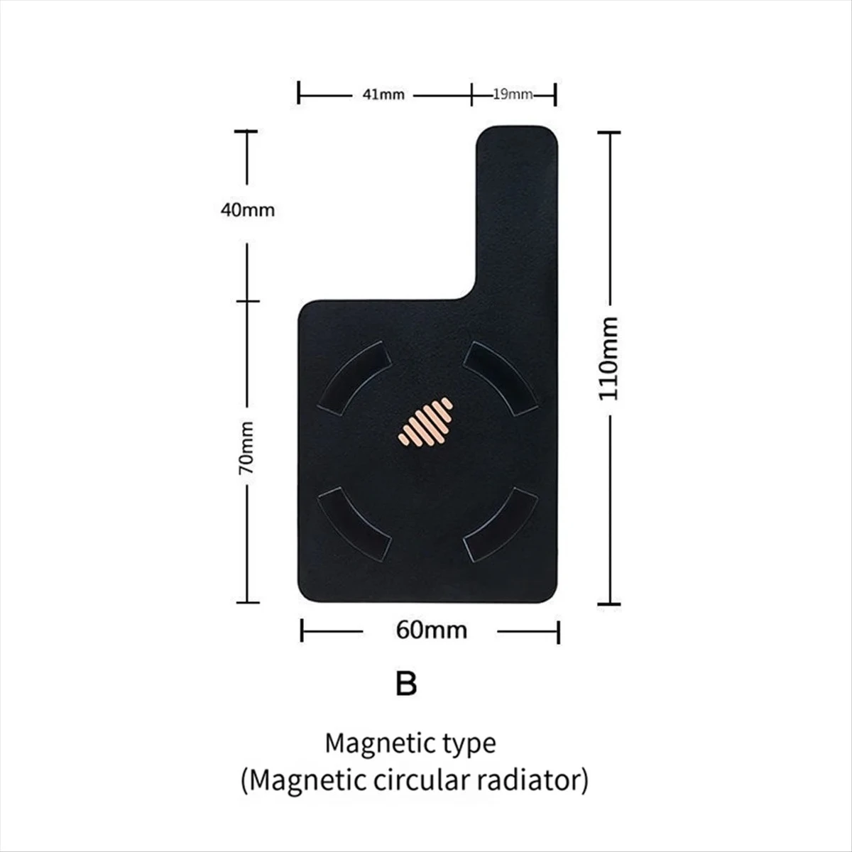 

Mobile Phone Cooler Copper Graphene Sheet Tablet Dissip Uniform Plate Increases Heat Dissipation Area,B Rare
