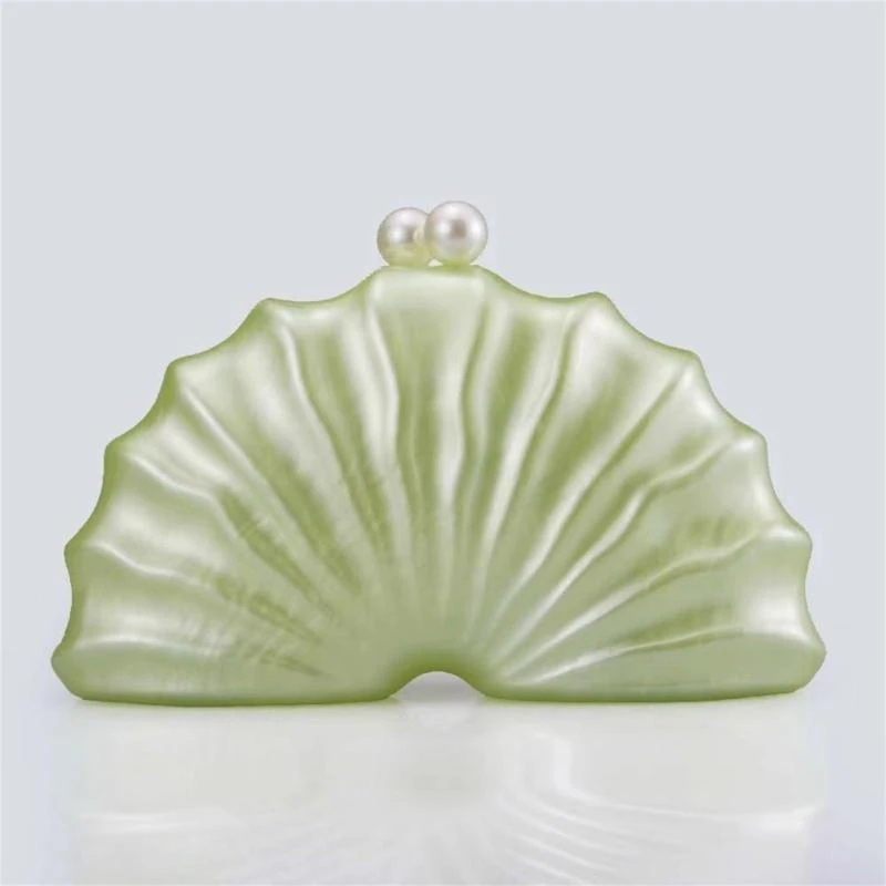 

G5AE Elegant Acrylic Shoulder Bag With Unique Shell Crossbody Purse Evening Bags Party Handbag For Special Occasion
