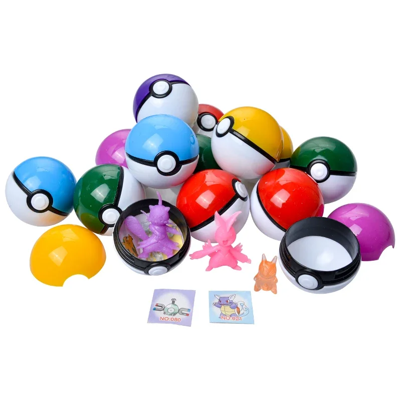 PokeBall Model Pokemon Anime Figure Pikachu Pocket Monster Pet Elf Dolls Toys For Children\'s Birthday Gift 24Pcs /Set 5 Cm