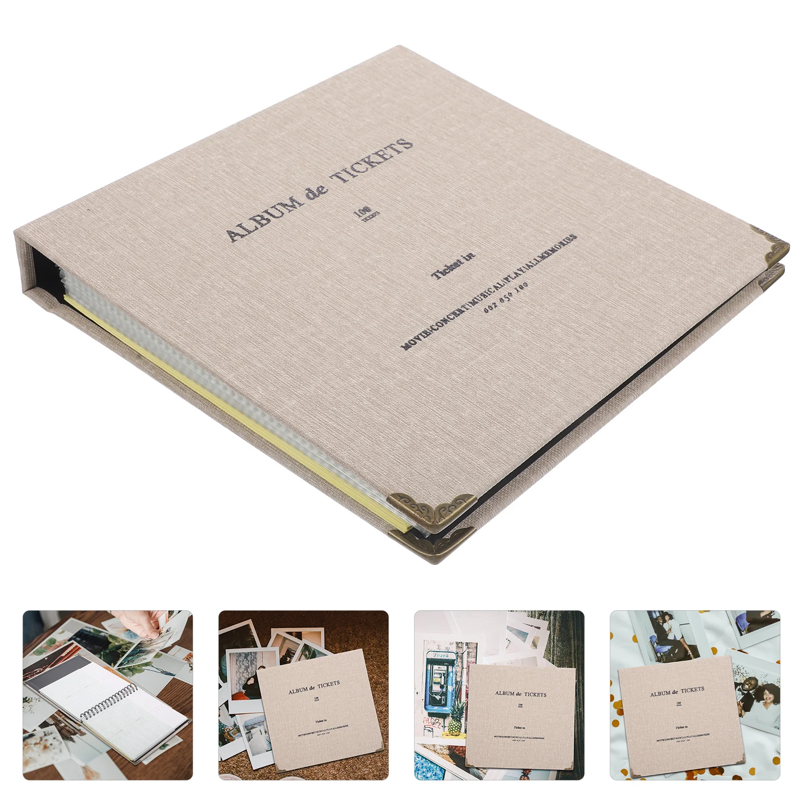 

Ticket Storage Holder Transparent Portable Tickets Album For Concert Lover Organizer Travel Pictures Collection Memory