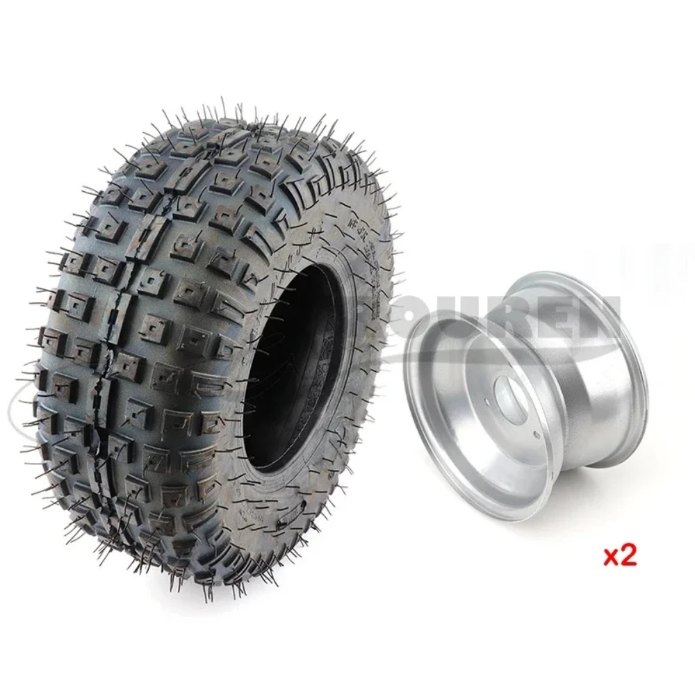 For 50cc 70cc 110cc Small  Quad Front Or Rear Wheels  2Pcs/Lot 6 Inch ATV Wheel 145/70-6 All Terrain Vehicle Tyre Fit