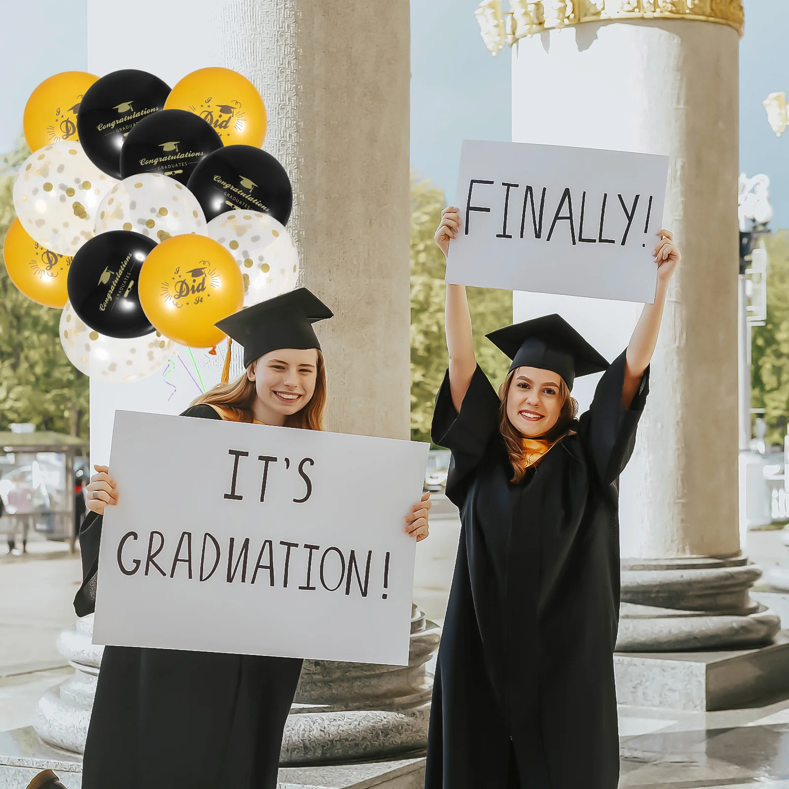 

Graduation Balloon Set Party Balloons Latex Edging Celebration Congratulations Emulsion Decorations for Home
