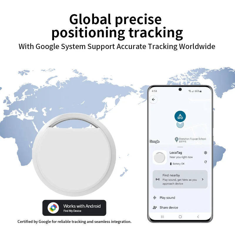 2/3/4/5pcs Bluetooth GPS Tracker Work With Android Google Find My App Key Finder Pet Locator Smart Tag for Xiaomi Samsung Phones image 6