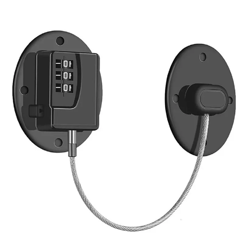 

Замок для холодильника ABBO без ключа — прочный, с защитой от детей, простая установка, подходит для шкафов.