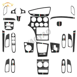 Brera Spider Dashboard Gear Shift Steering Wheel Real Carbon Fiber Sticker Car Interior Accessories For Alfa Romeo 159 2005-2024
