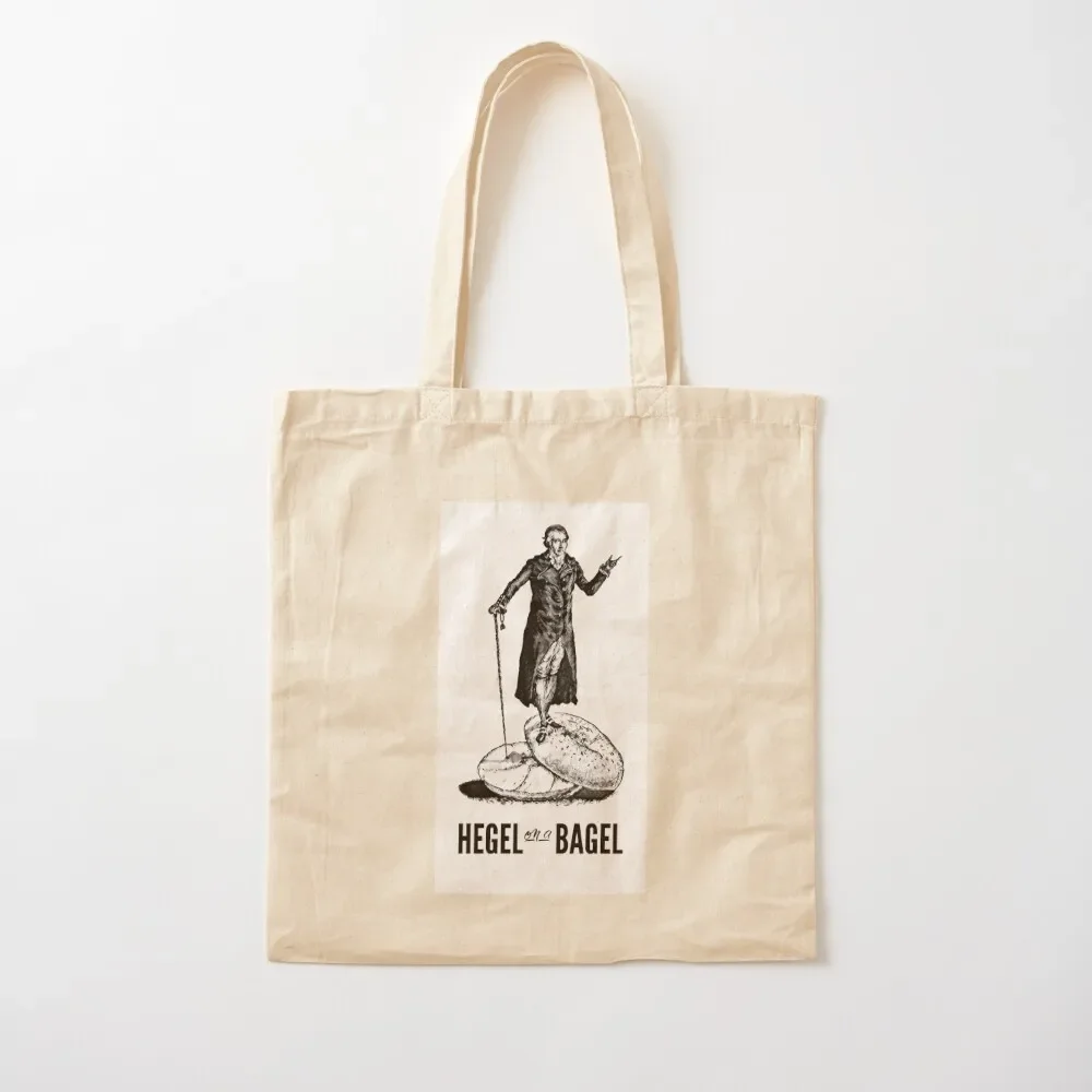 Poets _amp_ Pastries Hegel on a Bagel Tote Bag custom bags women bag hand bag