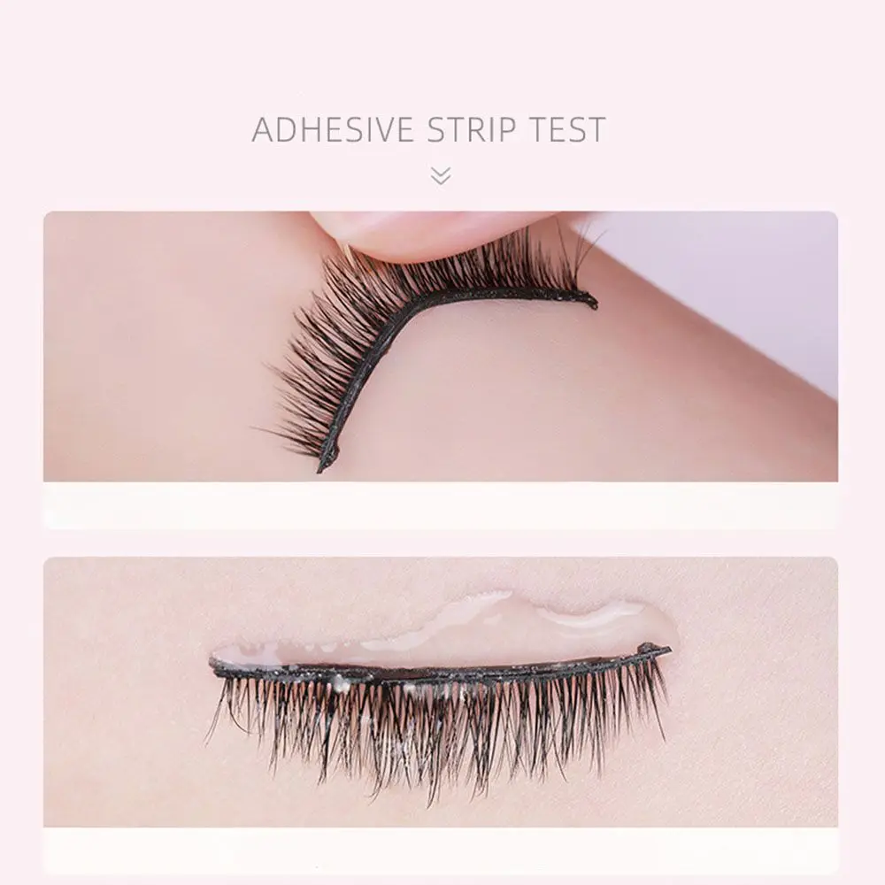 Herramientas de maquillaje para principiantes, herramienta de extensión de pestañas hipoalergénicas naturales, tiras de pestañas postizas, cinta adhesiva reutilizable