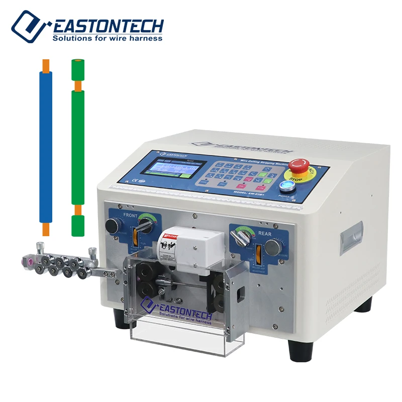 

EW-03B+ Automatic Harness Wire Cutting Stripping Machine New Design 0.1-10sqmm for Cable Manufacturing Equipment