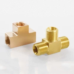 M8/10/12/14/16/18 Metric Male Female Brass Tee 3 Ways Pipe Fitting Connector Block Spiltter Water Gas Oil