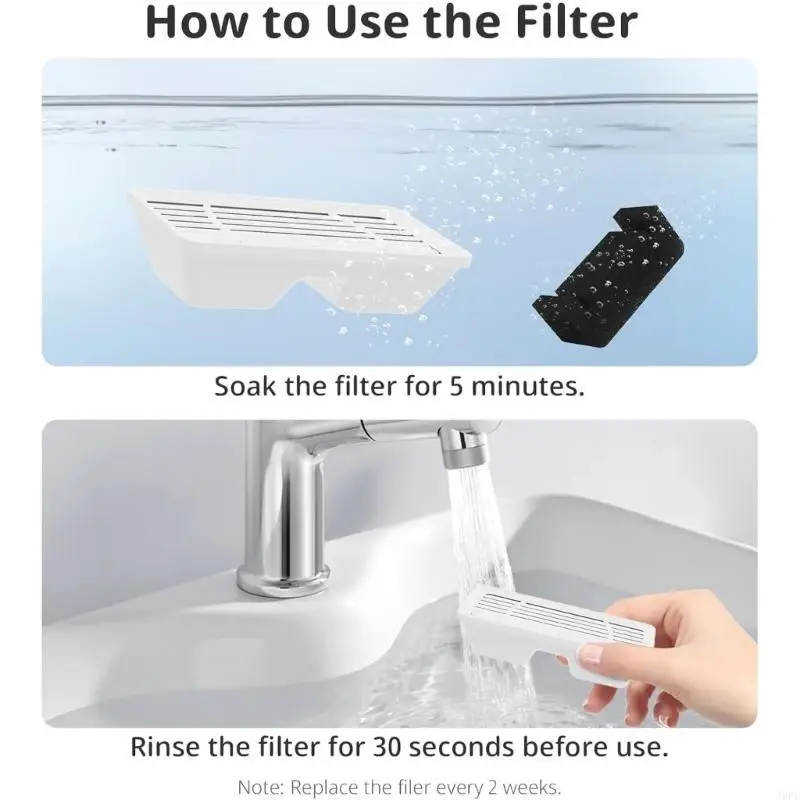 J6pe Pet Water Fountain Filter für saubere und sichere Trinkkatzen Wasserspender Teil