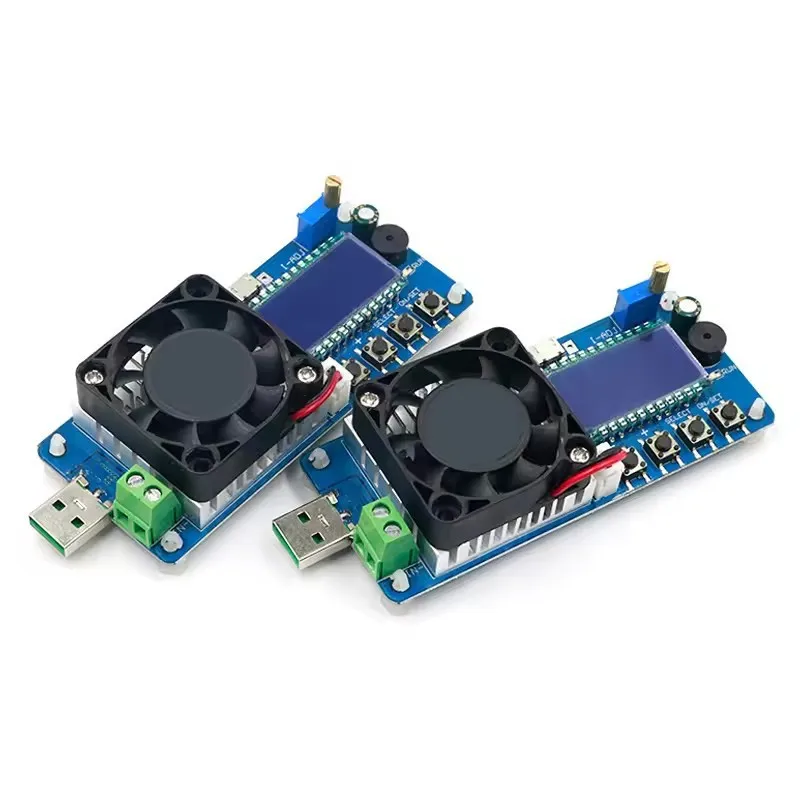 FX25 Battery Capacity Tester Constant Current Electronic Load USB Power Detector Adjustable Resistor for 18650 Li ion