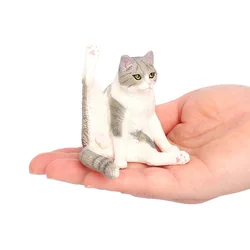 Simulated Lift-foot cat model pet cat desktop ornament kitten home decoration